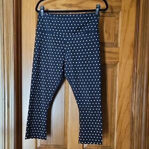 Kate Spade Scalloped Capri Leggings Size L